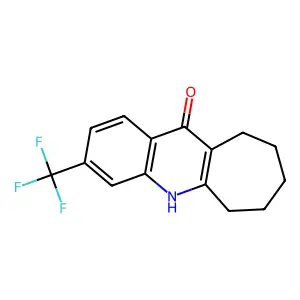 11H-Cyclohepta(b)quinolin-11-one, 5,6,7,8,9,10-hexahydro-3-(trifluoromethyl)- structure