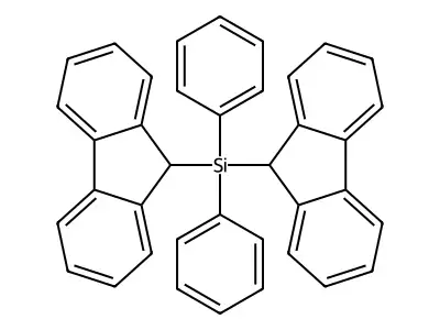 Di(9H-fluoren-9-yl)diphenylsilane structure