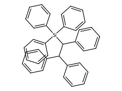 Triphenyl(1,2,2-triphenylethyl)silane structure