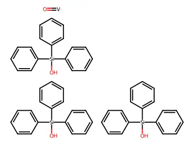 Triphenylsilanol--oxovanadium (3/1) structure