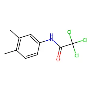 2,2,2-trichloro-N-(3,4-dimethylphenyl)acetamide structure