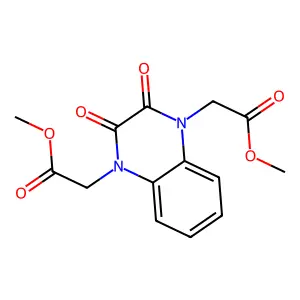 Dimethyl 2,2'-(2,3-dioxo-2,3-dihydroquinoxaline-1,4-diyl)diacetate structure