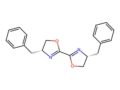 2,2'-Bis[(4R)-4-Benzyl-2-Oxazoline] structure
