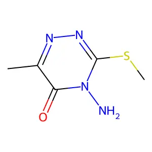 1,2,4-Triazin-5(4H)-one, 4-amino-6-methyl-3-(methylthio)- structure