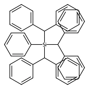 Tribenzhydryl(phenyl)silane structure