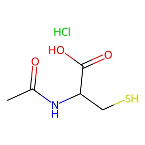 N-Acetyl-L-cysteine hydrochloride structure