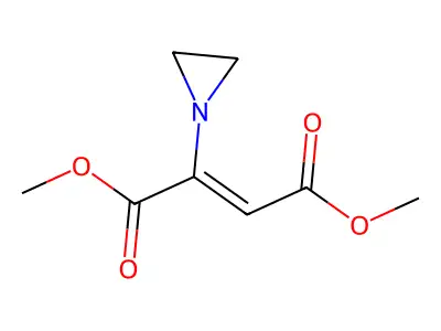 dimethyl (Z)-2-(aziridin-1-yl)but-2-enedioate structure