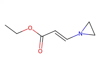 1-Aziridineacrylic acid, ethyl ester structure