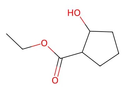 Ethyl 2-hydroxycyclohexane-1-carboxylate structure