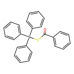 S-triphenylsilyl benzenecarbothioate structure
