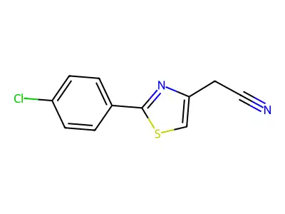 2-[2-(4-Chlorophenyl)-1,3-thiazol-4-yl]acetonitrile structure