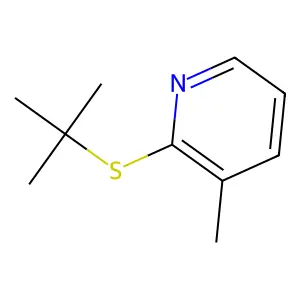 3-Picoline, 2-(tert-butylthio)- structure