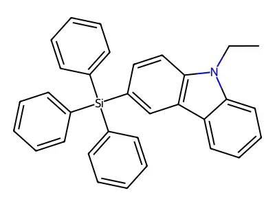 9-Ethyl-3-(triphenylsilyl)carbazole structure