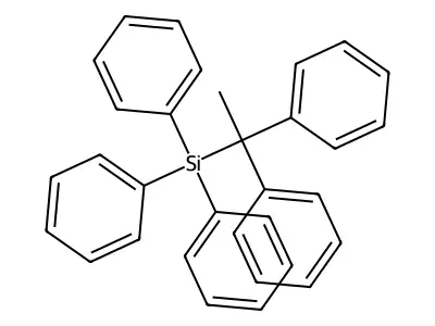 (1,1-Diphenylethyl)triphenylsilane structure
