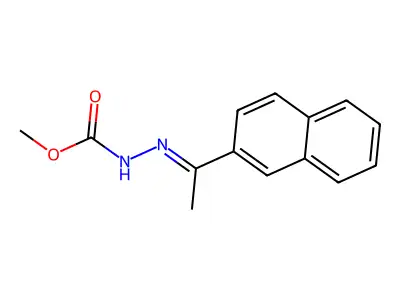 methyl N-[(Z)-1-(2-naphthyl)ethylideneamino]carbamate structure