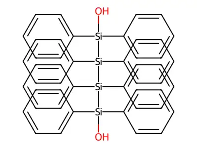 1,4-Tetrasilanediol, 1,1,2,2,3,3,4,4-octaphenyl- structure