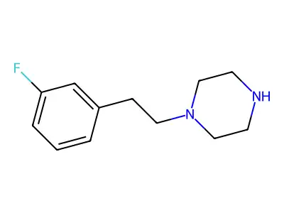 1-[2-(3-Fluorophenyl)ethyl]piperazine structure