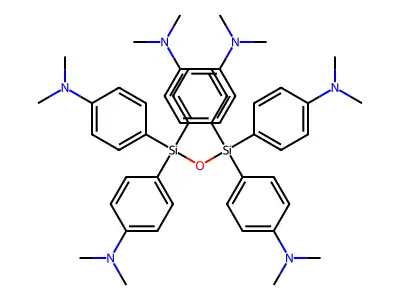 1,1,1,3,3,3-Hexakis(4-(dimethylamino)phenyl)disiloxane structure