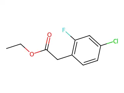 Ethyl 4-chloro-2-fluorophenylacetate structure