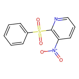 3-Nitro-2-pyridyl phenyl sulfone structure