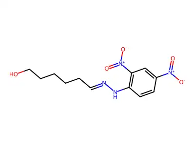 6-[(2,4-Dinitrophenyl)hydrazinylidene]hexan-1-ol structure