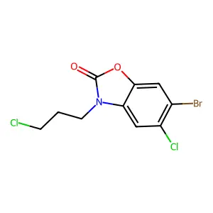 6-Bromo-5-chloro-3-(3-chloropropyl)-2(3H)-benzoxazolone structure
