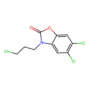 2-Benzoxazolinone, 3-(3-chloropropyl)-5,6-dichloro- structure
