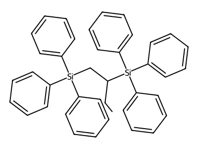 Butane-1,2-diylbis(triphenylsilane) structure