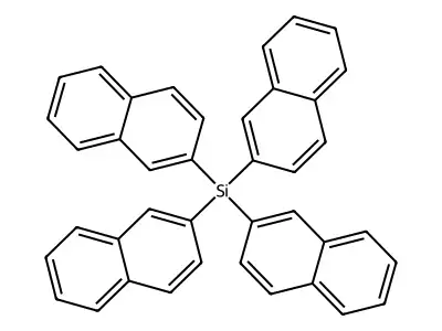 Silane, tetra-2-naphthalenyl- structure