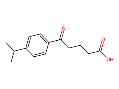 Butyric acid, 4-(p-isopropylbenzoyl)- structure