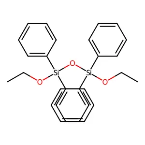 1,3-Diethoxy-1,1,3,3-tetraphenyldisiloxane structure