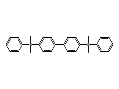 4,4'-Bis(dimethyl(phenyl)silyl)-1,1'-biphenyl structure