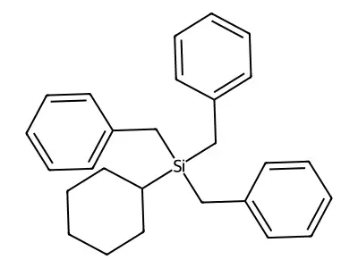 Cyclohexyltribenzylsilane structure