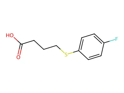 4-(4-fluorophenyl)sulfanylbutanoic Acid structure
