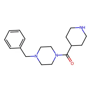 1-Benzyl-4-(piperidin-4-ylcarbonyl)piperazine structure