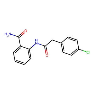 2-{[(4-Chlorophenyl)acetyl]amino}benzamide structure
