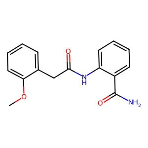 2-{[(2-Methoxyphenyl)acetyl]amino}benzamide structure
