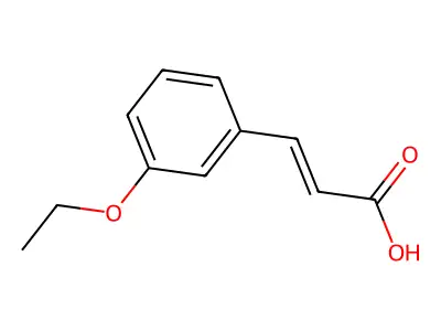 Trans-3-Ethoxycinnamic Acid structure