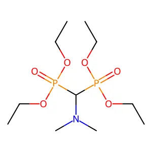 四乙基[(二甲氨基)亚甲基]双膦酸酯 structure