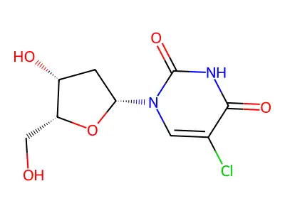 5-Chloro-1-[4-hydroxy-5-(hydroxymethyl)oxolan-2-yl]pyrimidine-2,4-dione structure