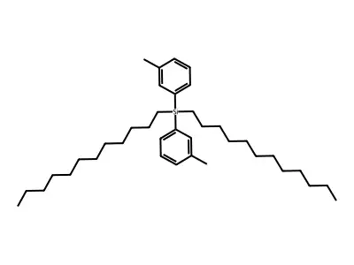 Didodecyldi-m-tolylsilane structure