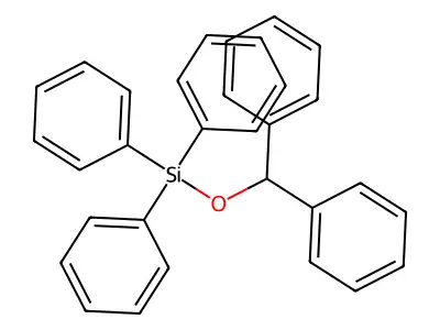 Silane, (diphenylmethoxy)triphenyl- structure