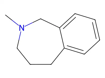 2-Methyl-2,3,4,5-tetrahydro-1H-2-benzazepine structure