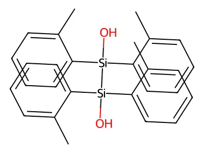 1,1,2,2-Tetra(o-tolyl)-1,2-disilanediol structure
