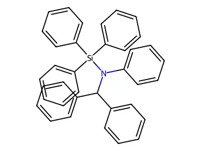 N-(Diphenylmethyl)-N-(triphenylsilyl)aniline structure