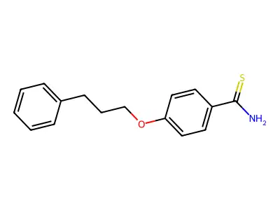 4-(3-Phenylpropoxy)benzene-1-carbothioamide structure