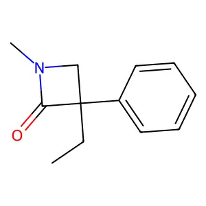 2-Azetidinone, 3-ethyl-N-methyl-3-phenyl- structure