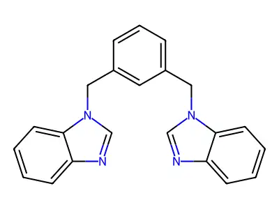 1,3-Bis[(1-benzimidazolyl)methyl]benzene structure