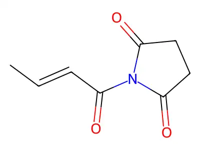 Succinimide, N-(E-2-buten-1-one-1-yl)- structure
