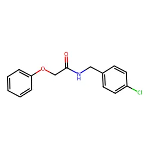 N-[(4-氯苯基)甲基]-2-苯氧基乙酰胺 structure